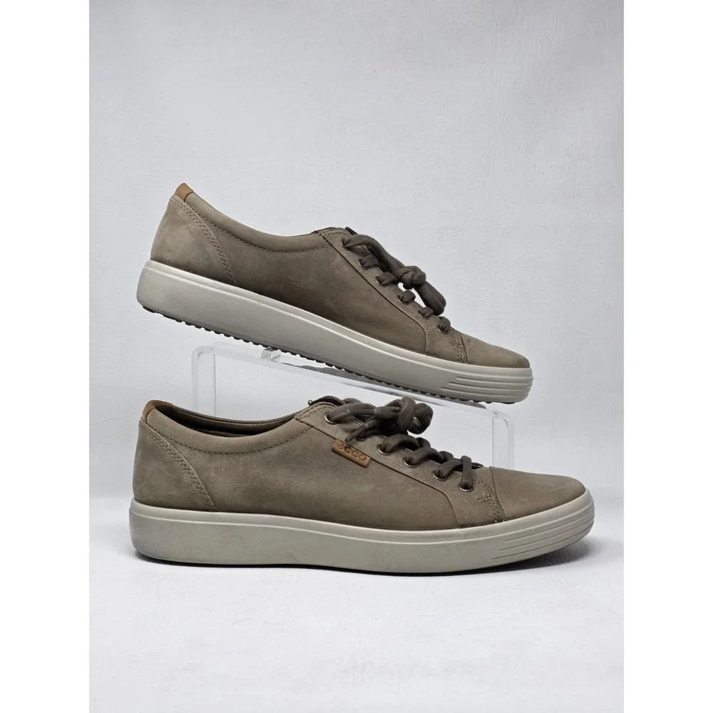Ecco Mens Soft Vii Navajo Brown Lace-Up Sneakers Z2186 Size EU 43 US 9 Pre-owned